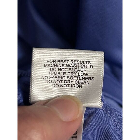 Peter Millar Summer Comfort Men’s Size L Blue Golf Polo Shirt PGA Tour Logo - Picture 10 of 11